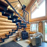 Medveď, Vlk, Líška Zrubová Rozprávka Nad Rybníkom Chalet Kostolna Ves